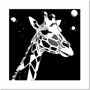 Giraffe Head and Neck Posters and Art